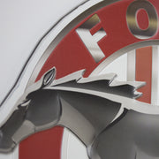Vintage Ford Mustang Logo Embossed Metal Sign