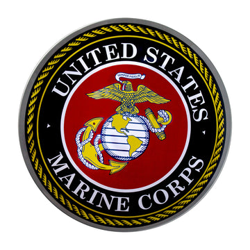 United States Marine Corps Emblem Dome Metal Sign (15 ...