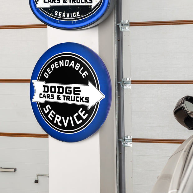 Licensed Dodge Cars & Trucks 15" Dome Metal Sign