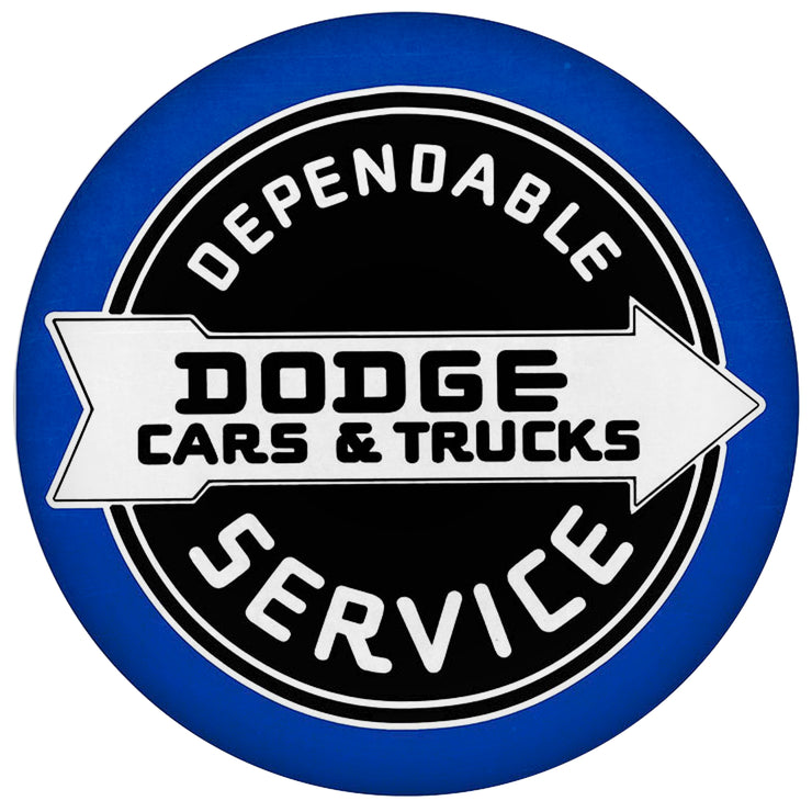 Licensed Dodge Cars & Trucks 15" Dome Metal Sign