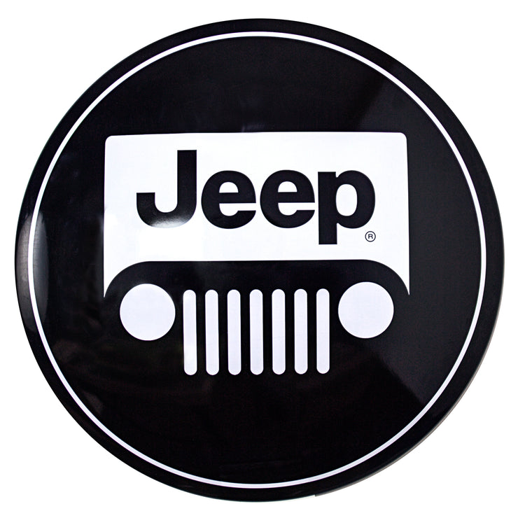 Licensed Jeep Logo 15" Dome  Metal Sign
