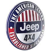 Licensed Jeep 4x4 Dome Metal Sign (15")