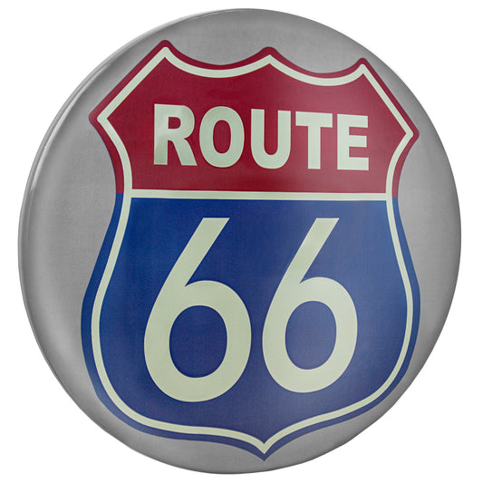 Route 66 Dome Metal Sign (15")