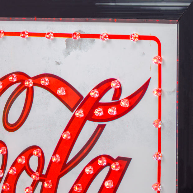 Coca Cola Drink in Bottles 5 Cents Framed LED Sign