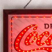 Coca Cola Drink in Bottles 5 Cents Framed LED Sign