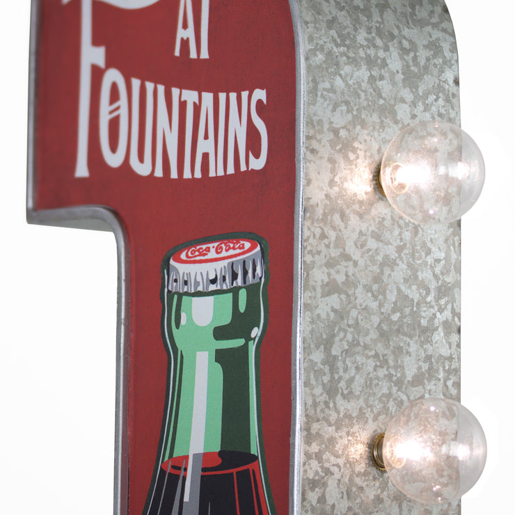 Officially Licensed Vintage Coca Cola in Bottles LED Marquee Sign