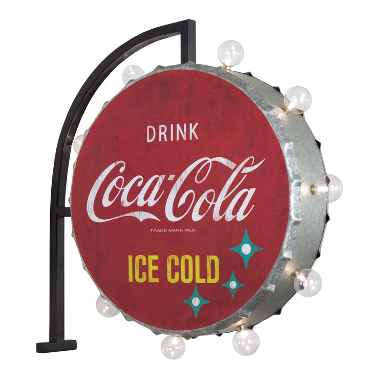 Drink Coca Cola Double Sided Metal LED Marquee Sign