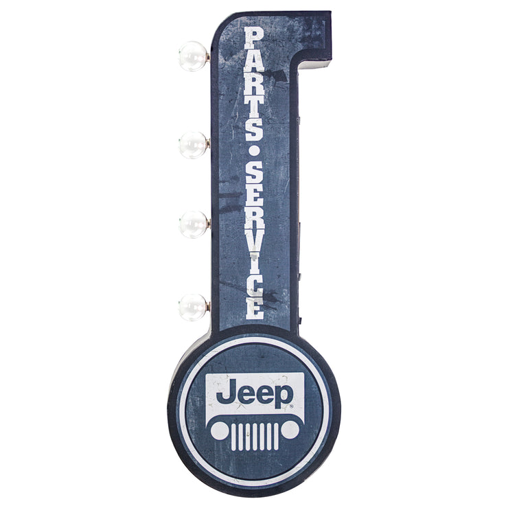 Officially Licensed Vintage Jeep Parts & Service LED Marquee Sign