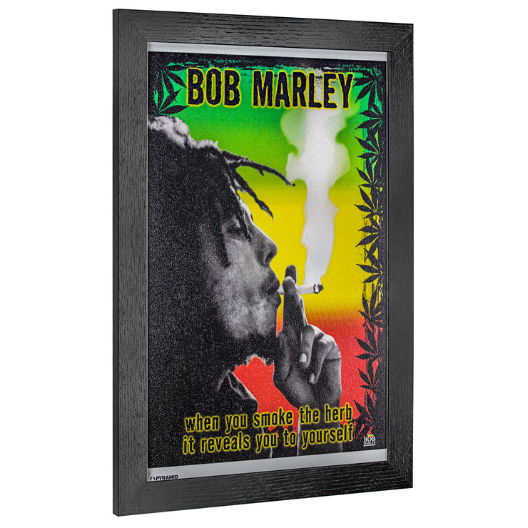 Bob Marley Smoke the Herb Framed Art