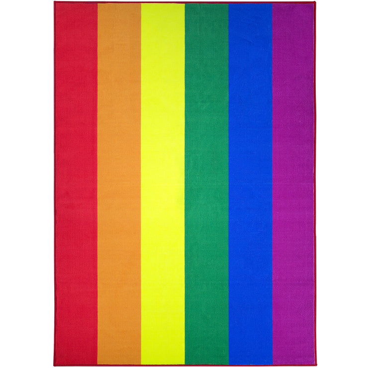 Pride Rainbow Flag Area Rug (5'x7')