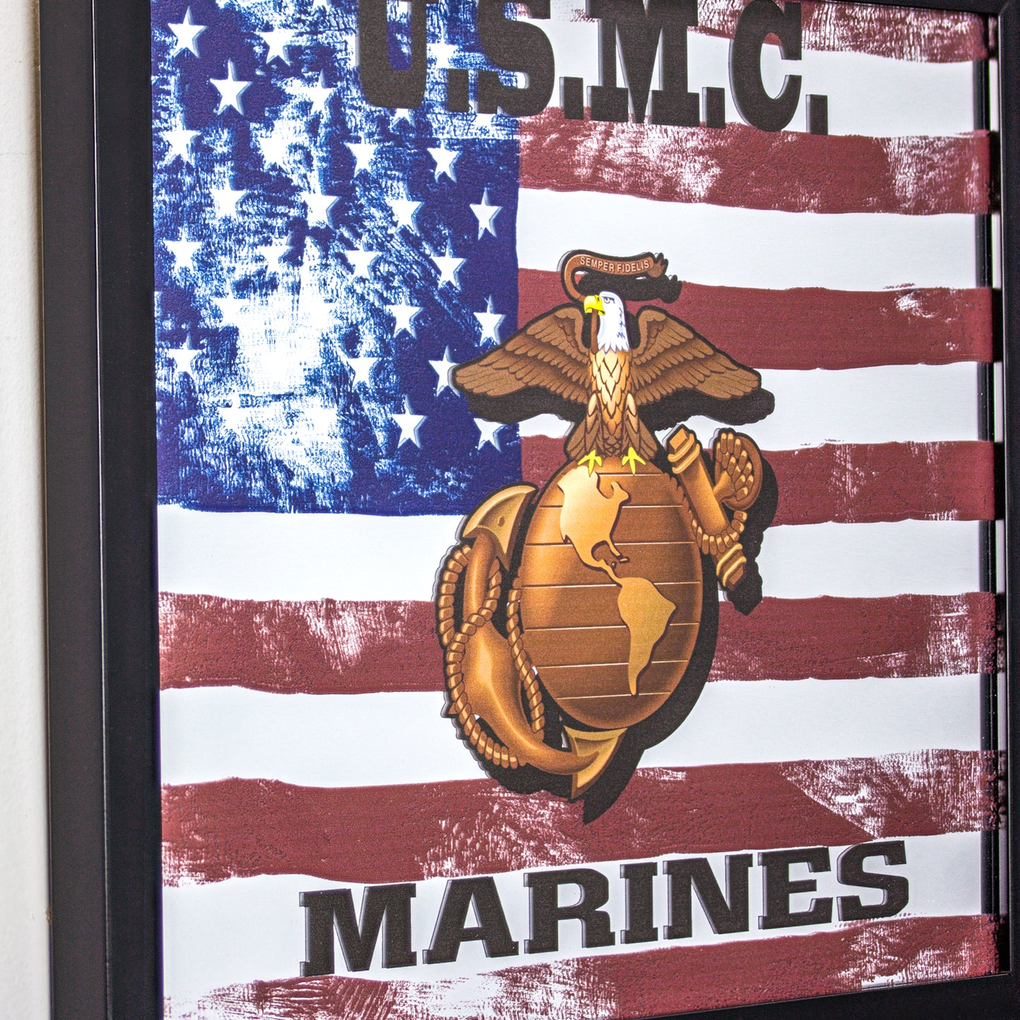 U.S. Marine Corps Printed Accent Mirror (13.5" x 15.5")