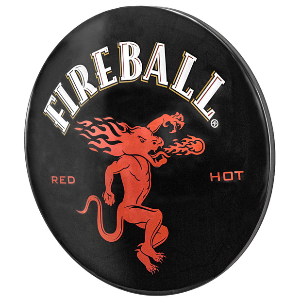 Fireball Red Hot Dome Metal Sign (15")