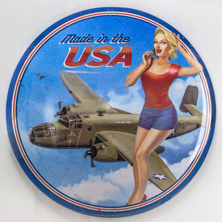 Made in the USA Dome Metal Sign (15")