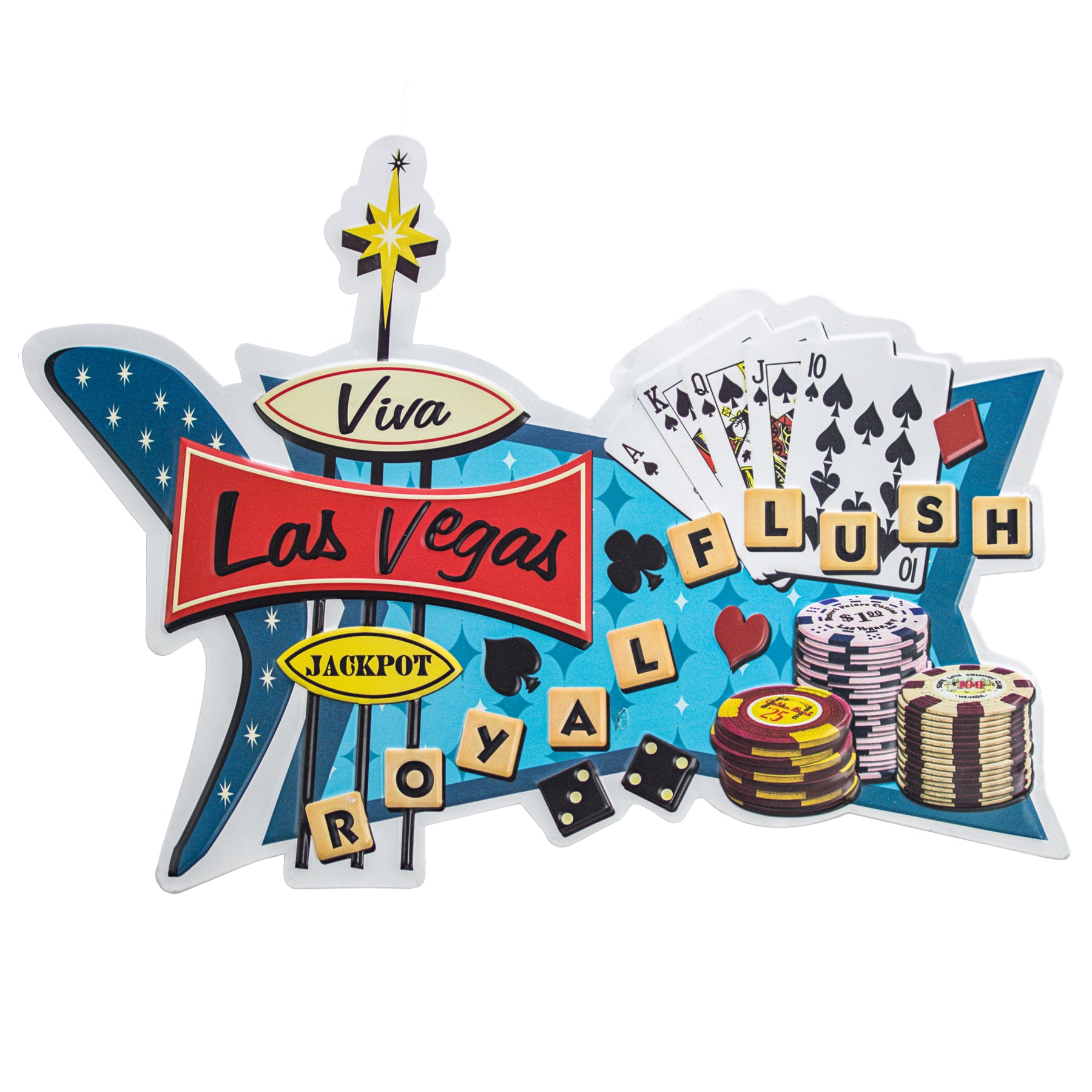 Welcome to Las Vegas Plaque Metal Tin Signs Vintage Nevada Casino
