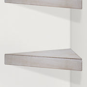 Wood Floating Corner Shelves (Set of 2) - White
