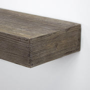 Rustic Wood Floating Wall Shelf - Small/Grey