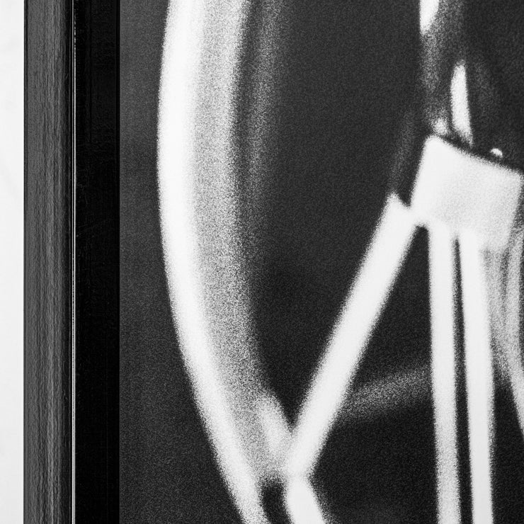 Vintage Microphone Black and White Framed Photo Art Print