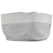 Woven Cotton Basket with Handles