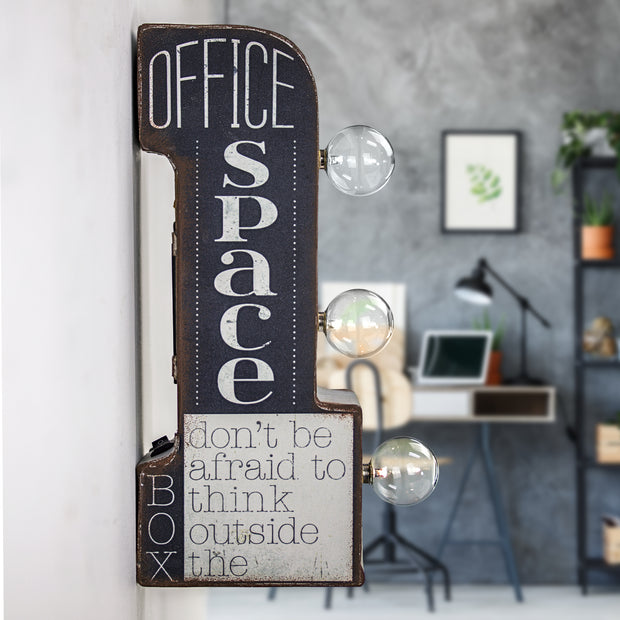 Office Space Vintage Mini LED Marquee Sign (12”)