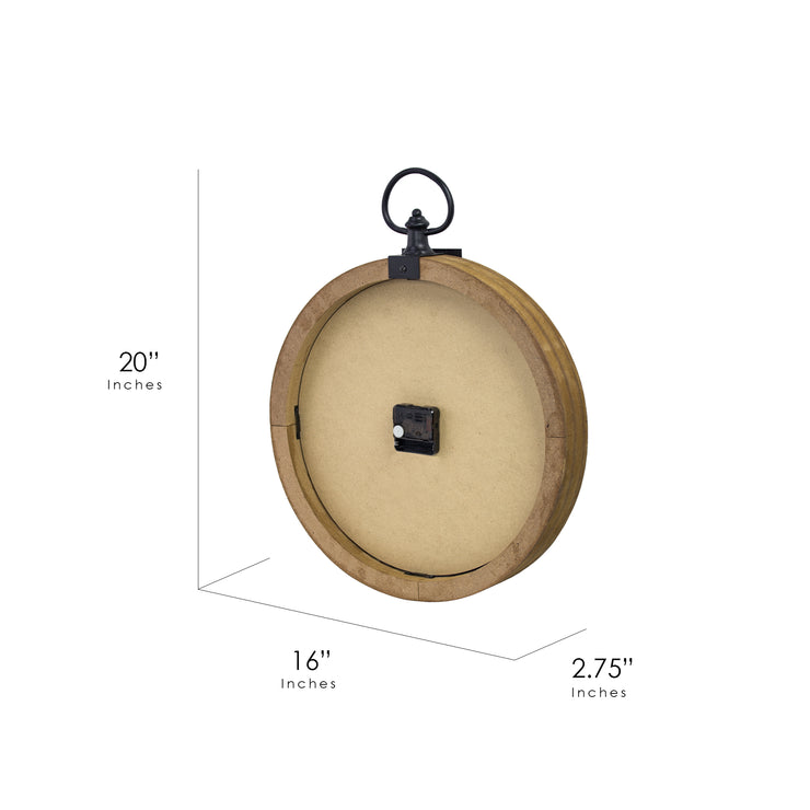 American Clock Co. Vintage Pocket Watch Wall Clock 20"