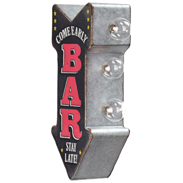 Vintage Bar Mini LED Marquee Arrow Sign (12” x 5.25”)
