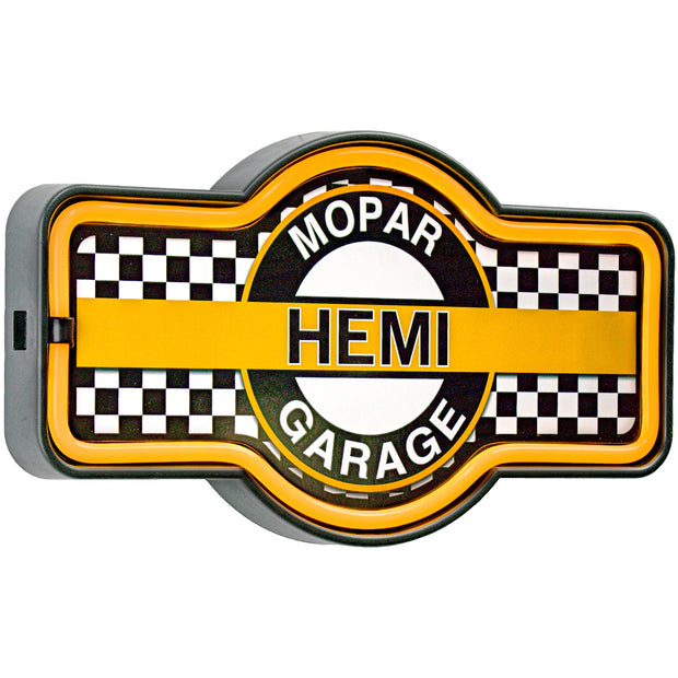 Officially Licensed Chrysler Mopar Hemi Garage LED Neon Light Sign (9.5” x 17.25”)
