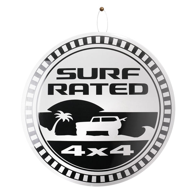 Surf Rated 4X4 Dome Metal Sign - 15.5"