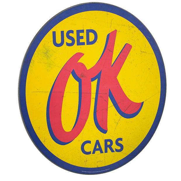 Chevrolet OK Used Cars Oversized Metal Sign (40")