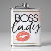 Boss Lady Stainless Steel 8 oz Liquor Flask