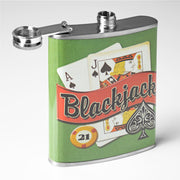 Blackjack Stainless Steel 8 oz Liquor Flask