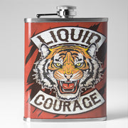 Liquid Courage Stainless Steel 8 oz Liquor Flask