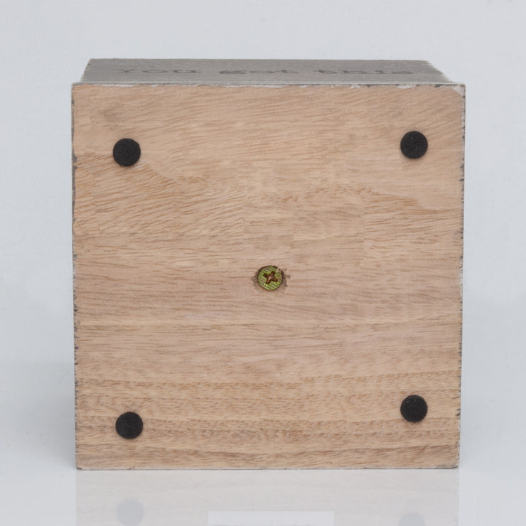Rotating Novelty Wood Desk Organizer for Pens & Office Supplies - You Got This