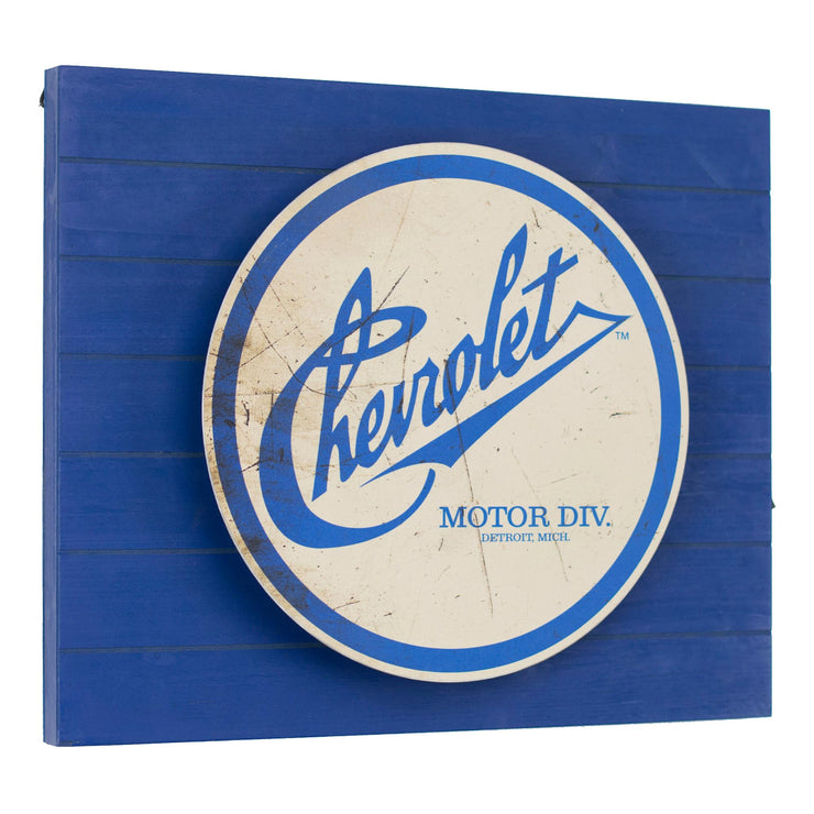 Vintage Chevrolet Metal Backlit LED Sign – 15" x 18"