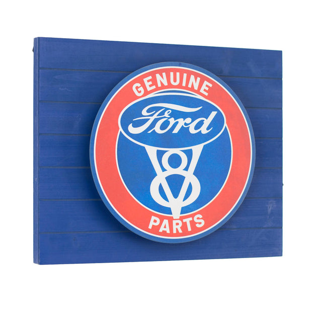 Vintage Ford Genuine Parts Metal Backlit LED Sign – 15" x 18"