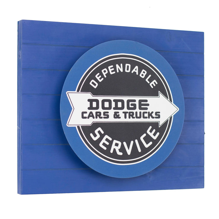 Vintage Dodge Cars & Service Metal Backlit LED Sign – 15" x 18"
