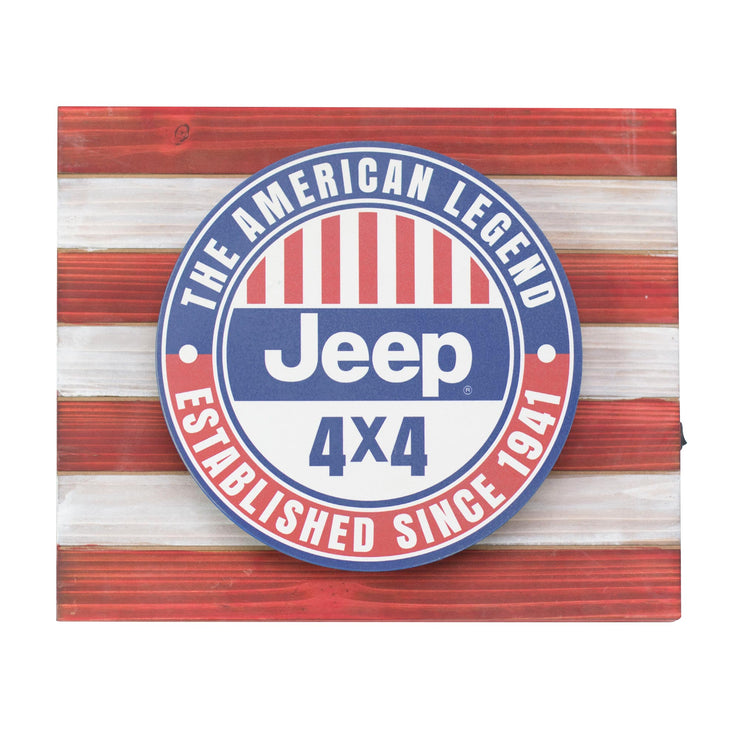 Vintage Jeep Metal Backlit LED Sign – 15" x 18"