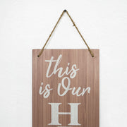 Happy Place | Nut House Double-Sided Hanging & Leaning Wall Sign