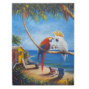Birds In Paradise Outdoor Canvas Art Print - 30x40