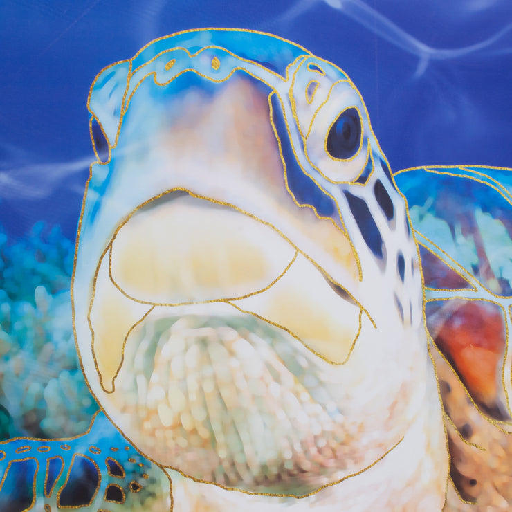 Sea Turtle Outdoor Canvas Art Print - 35x35