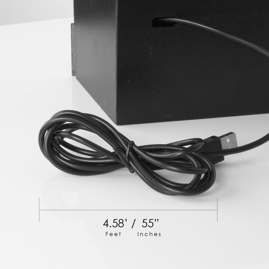 3 Tier Desk Organizer with USB Port Black