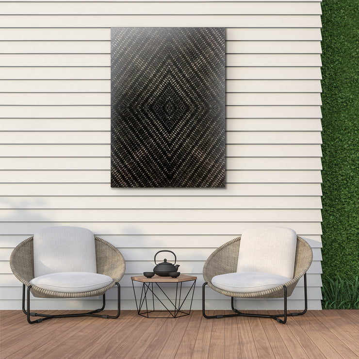 Batik Geometric Pattern Outdoor Canvas Art Print - 28x40