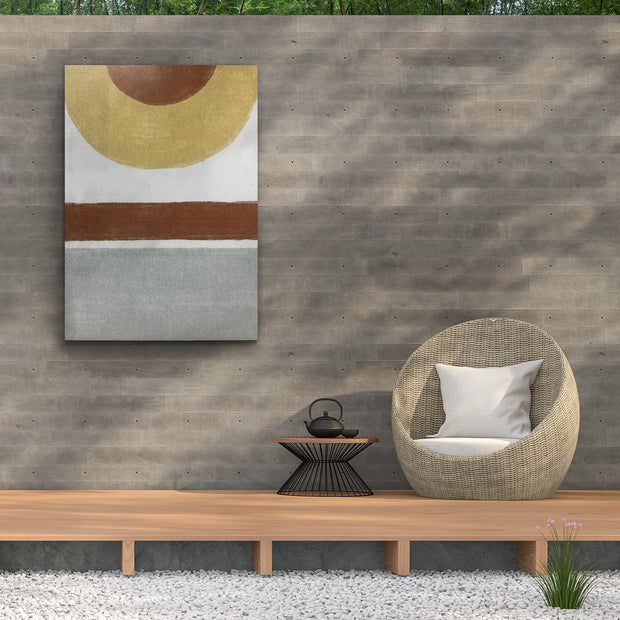 Abstract Geometric Outdoor Canvas Art Decor Print - 28x40