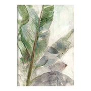 Tropical Watercolor Leaves Outdoor Canvas Print - 28x40