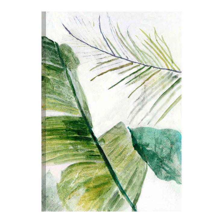 Tropical Watercolor Botanical Outdoor Canvas Print - 28x40