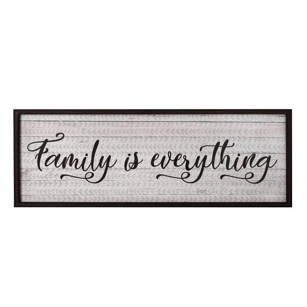 Framed "Family is Everything" Kitchen Decor Print