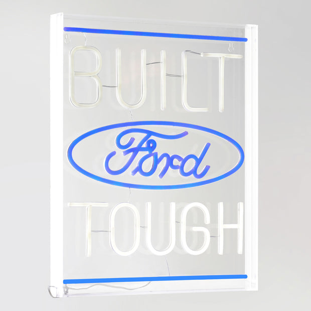 Licensed Ford Built Tough Acrylic LED Wall Decor Sign  - 16" x 20"