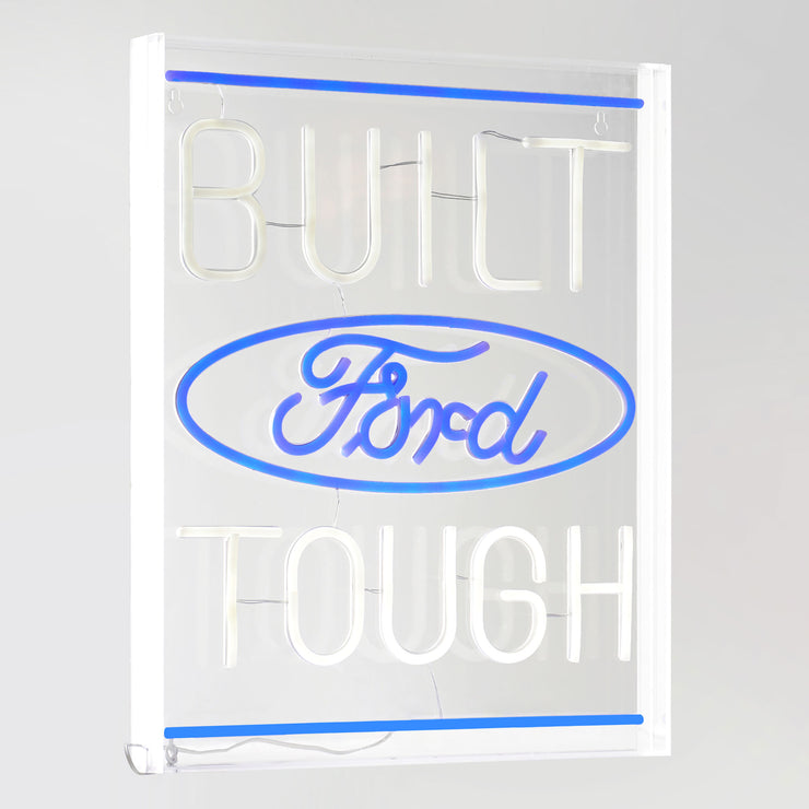 Licensed Ford Built Tough Acrylic LED Wall Decor Sign  - 16" x 20"