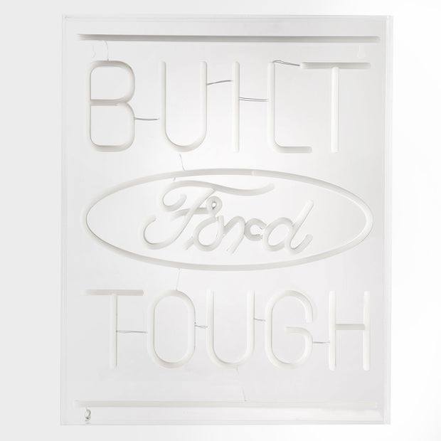 Licensed Ford Built Tough Acrylic LED Wall Decor Sign  - 16" x 20"