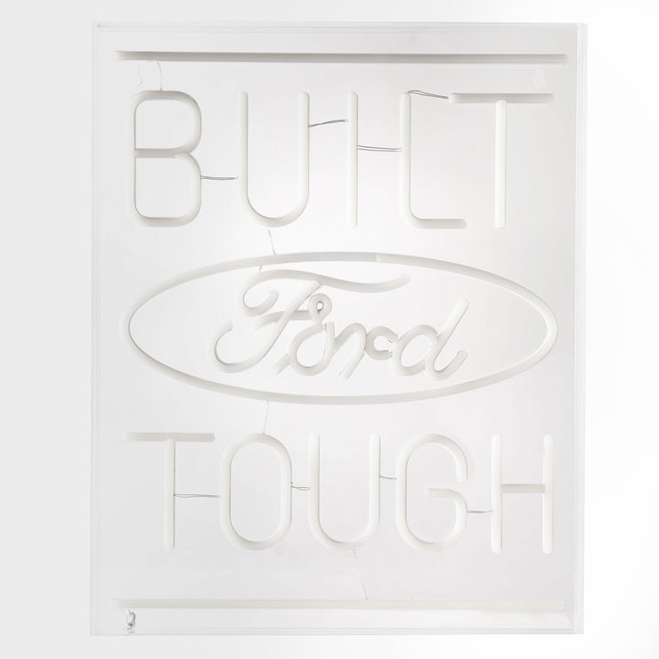 Licensed Ford Built Tough Acrylic LED Wall Decor Sign  - 16" x 20"
