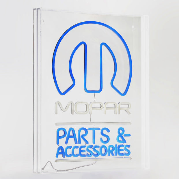 Licensed Mopar Parts & Accessories Acrylic LED Wall Decor Sign  - 16" x 20"